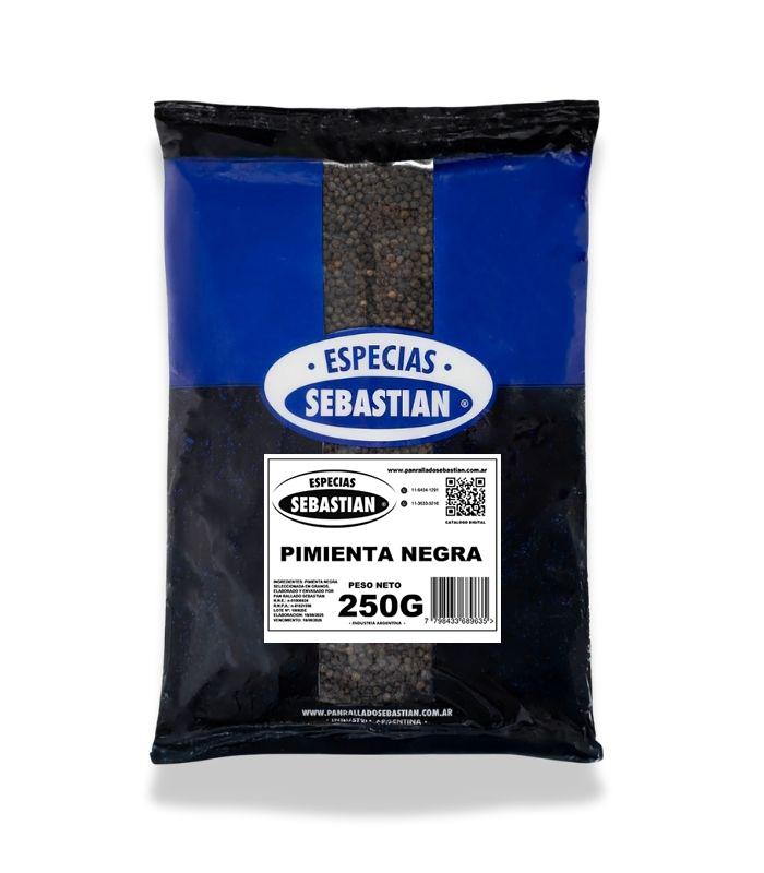 PIMIENTA NEGRA EN GRANO SEBASTIAN 250 GRMS
